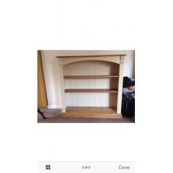 Pine bookcase delivery available