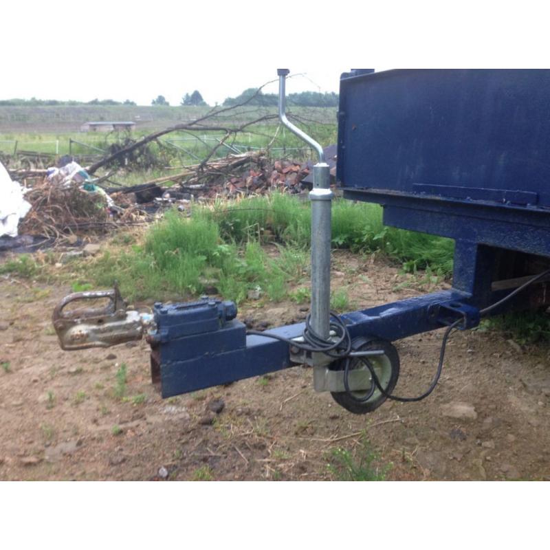 twin axel trailer 9ftx4ft drop sides and tailgate