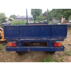twin axel trailer 9ftx4ft drop sides and tailgate