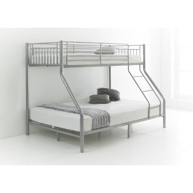 **BEST PRICE EVER** TRIO METAL BUNK BED WITH SEMI ORTHOPAEDIC MATTRESS ** SALE PRICES