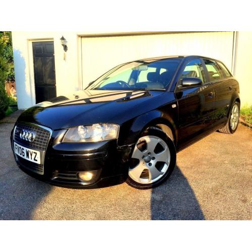 **SPORT** 2006 AUDI A3 SPORT TDI 2.0 BLACK 5 DOOR 6 SPEED MANUAL HATCHBACK