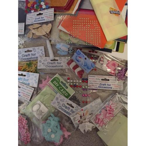 Craft room clear out. 100s of items included !!! New embellishments/ rubber stamps / gem stones