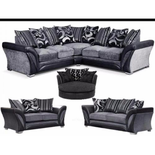 High Quality Channel Fabric 3+2 Sofa - Express Delivery