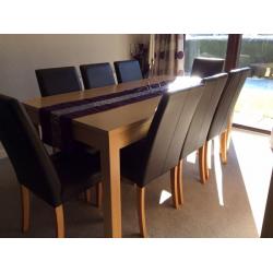 Oak dining table