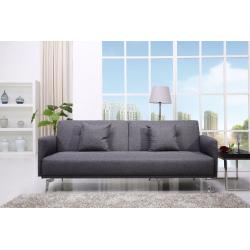 Sofa Bed 3 Seater Modern Design Futon Sofabed + 2 Matching Cushions Hardly Used VGC (Can Deliver)