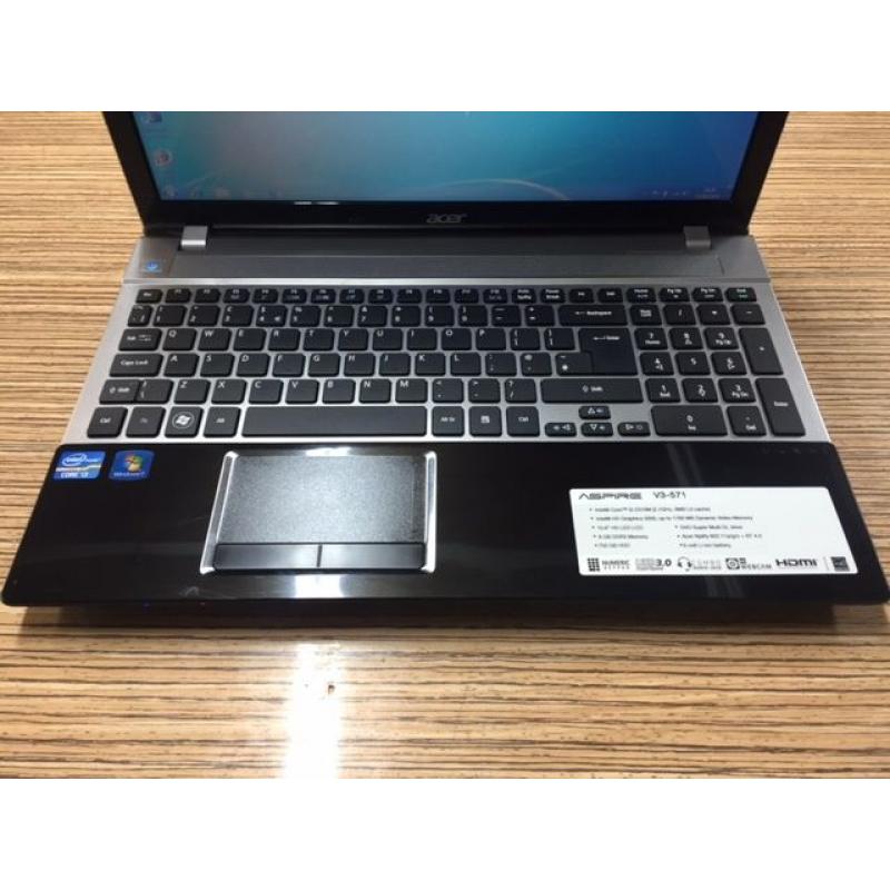 Acer Aspire V3-571 Core i3 2.10GHz 8GB RAM 500GB HDD Win 7 15.6" HDMI Laptop