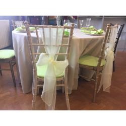 Chair cover hiring and fitting