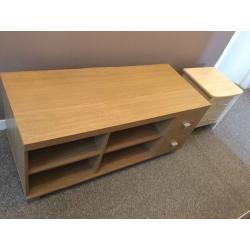 Tv unit with two drawers also bedside drawers unit buy separate or together