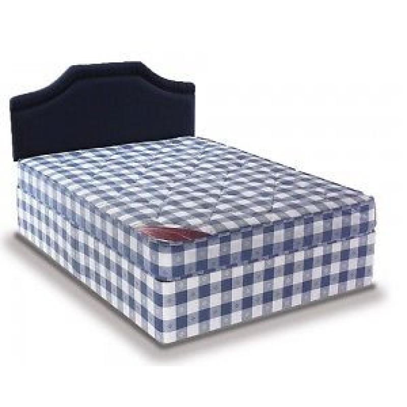 BRAND NEW-SINGLE/DOUBLE/SMALL DOUBLE DIVAN BED WITH DUAL SIDED BUDGET MATTRESS||EXPRESS DELIVERY||