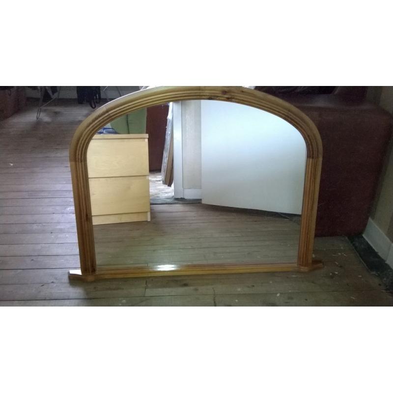 Overmantle mirror