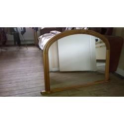 Overmantle mirror