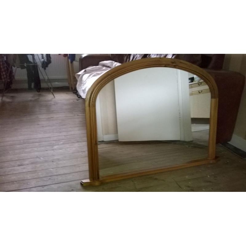 Overmantle mirror