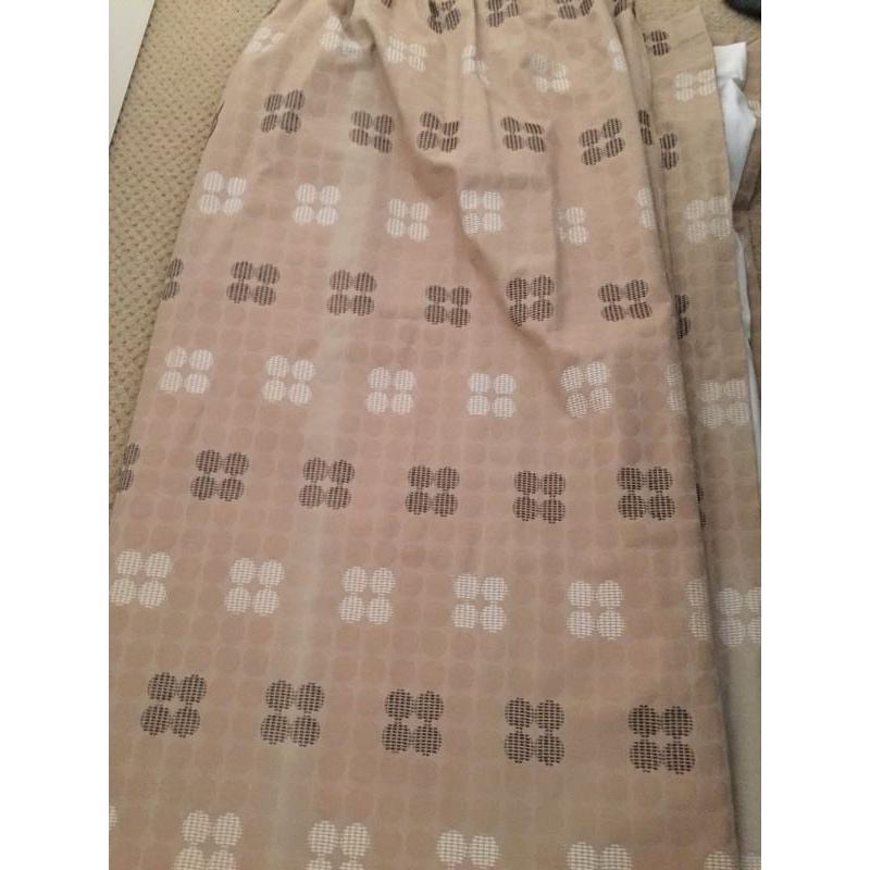 Lined curtains
