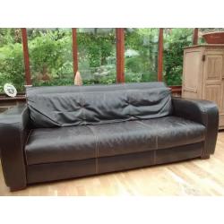 Sofa/Settee - 3 Seater in Italian Leather