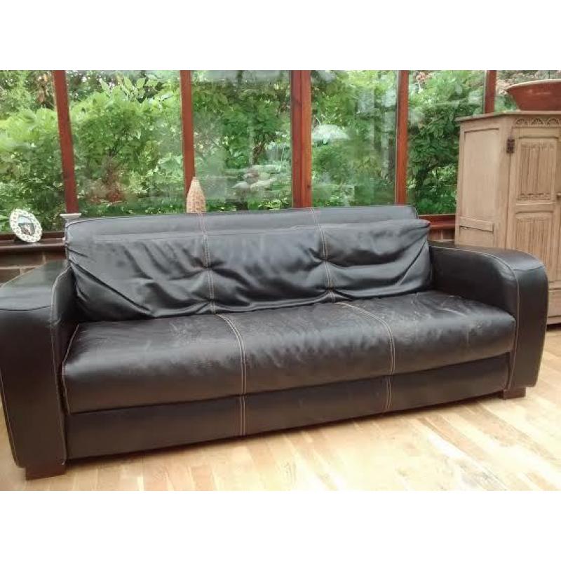 Sofa/Settee - 3 Seater in Italian Leather