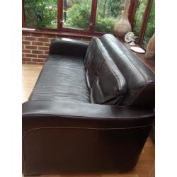 Sofa/Settee - 3 Seater in Italian Leather
