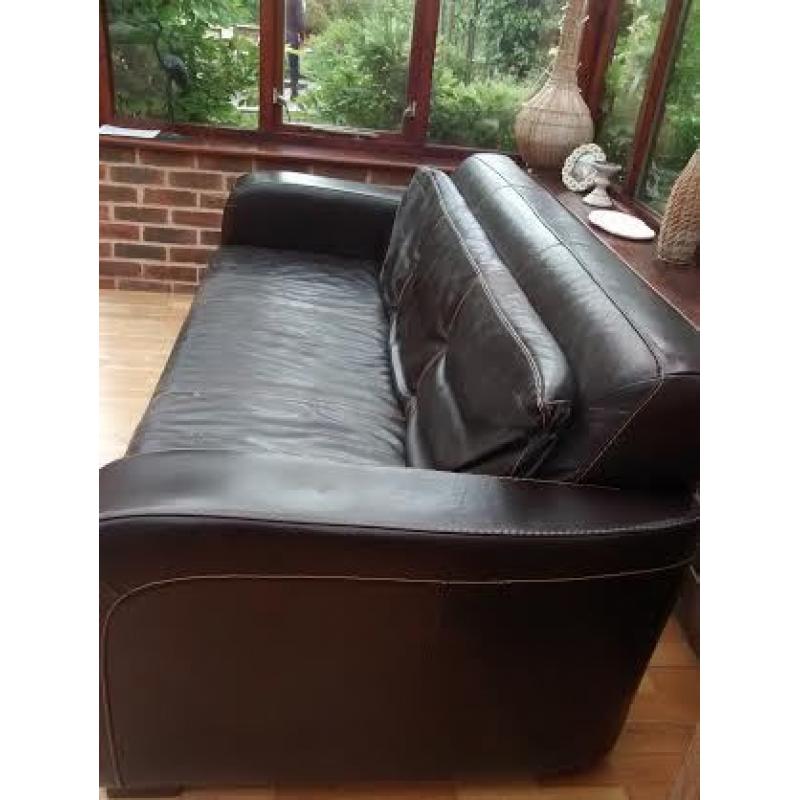 Sofa/Settee - 3 Seater in Italian Leather