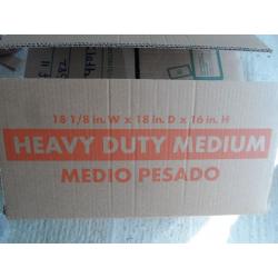 Heavy Duty Storage/Moving Boxes (18 1/8” X 18” X 16”)