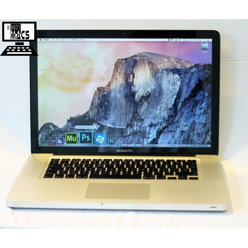 15" 2.4Ghz Core i5 Apple MacBook Pro 4gb 500GB HD Warranty Cubase 8 QuarkXpress Final Cut Pro X Avid