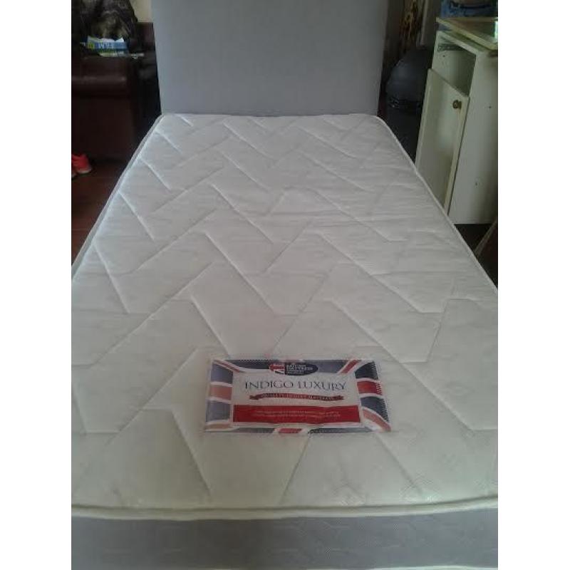 single bed complete with mattress and headboard only used for 3 weeks