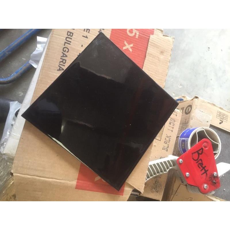 Black tiles