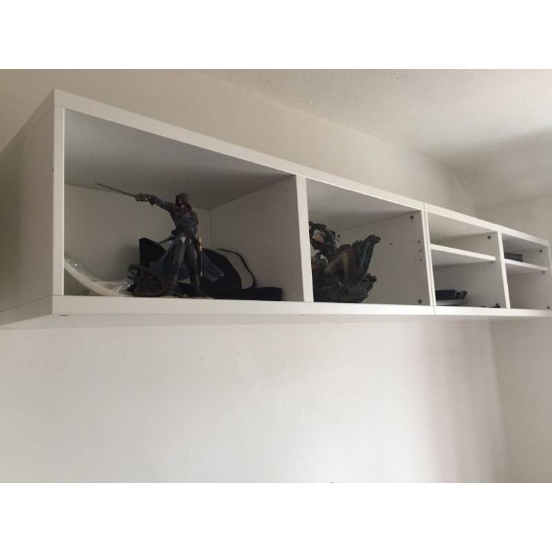 Wall mounted Ikea bedroom cupboards