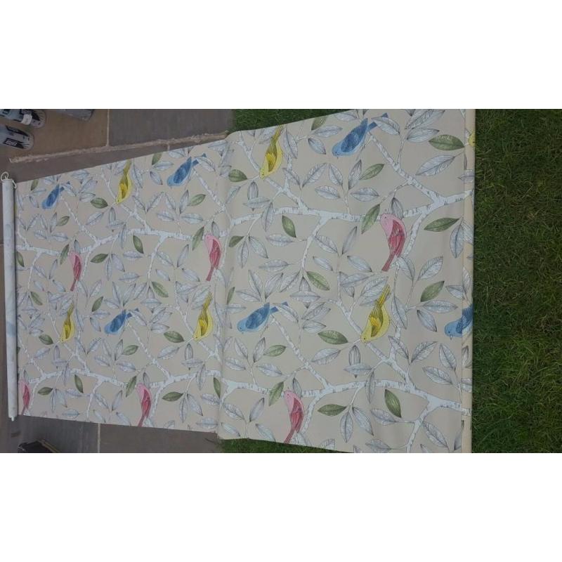 Beautiful bird roller blind (no wall fixings)