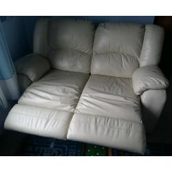 Cream Reclining Sofa