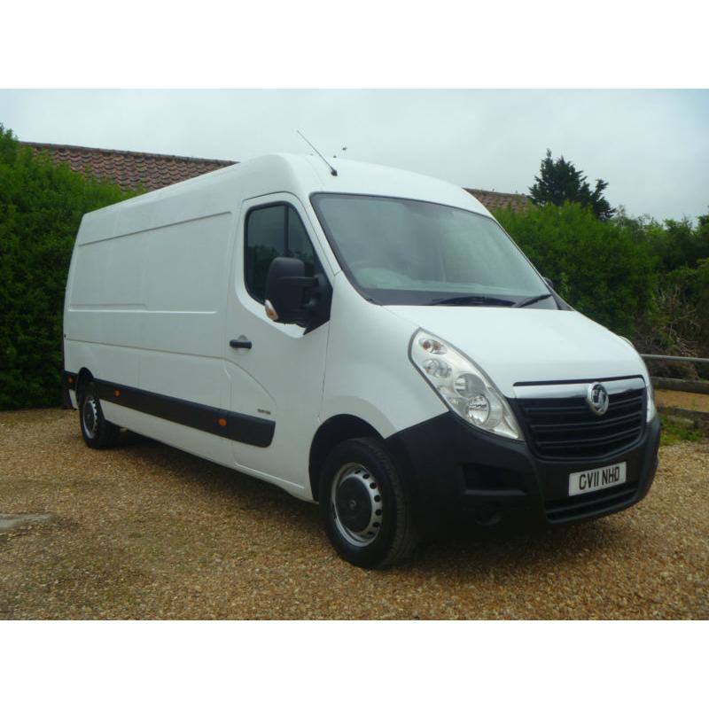 2011 11 VAUXHALL MOVANO 2.3CDTI 125BHP EURO 5 6SPEED LWB 1 OWNER VERY CLEAN