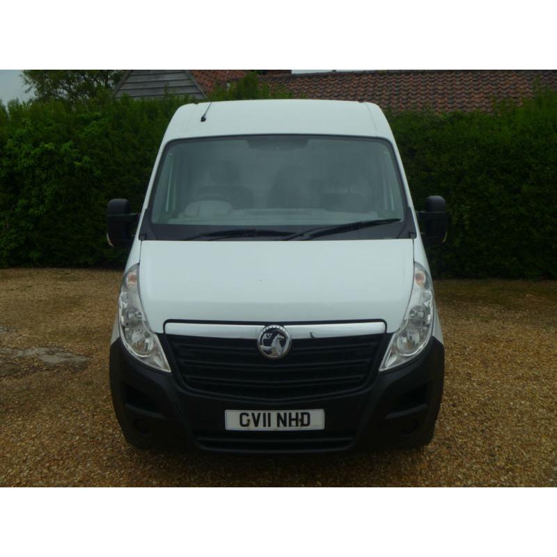 2011 11 VAUXHALL MOVANO 2.3CDTI 125BHP EURO 5 6SPEED LWB 1 OWNER VERY CLEAN