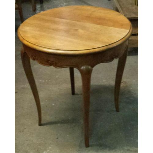 Vintage solid oak side table