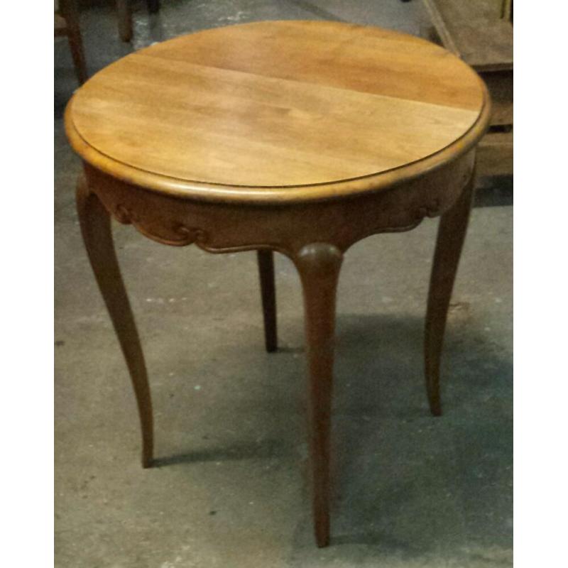 Vintage solid oak side table