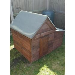 Solid wood reclaimed chicken coop/house/hut