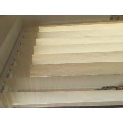 Set of 3 vertical blinds for bay window.