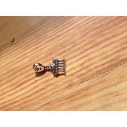 New 925 Sterling Silver Berlin Brandenburg Gate Dangle Charm.