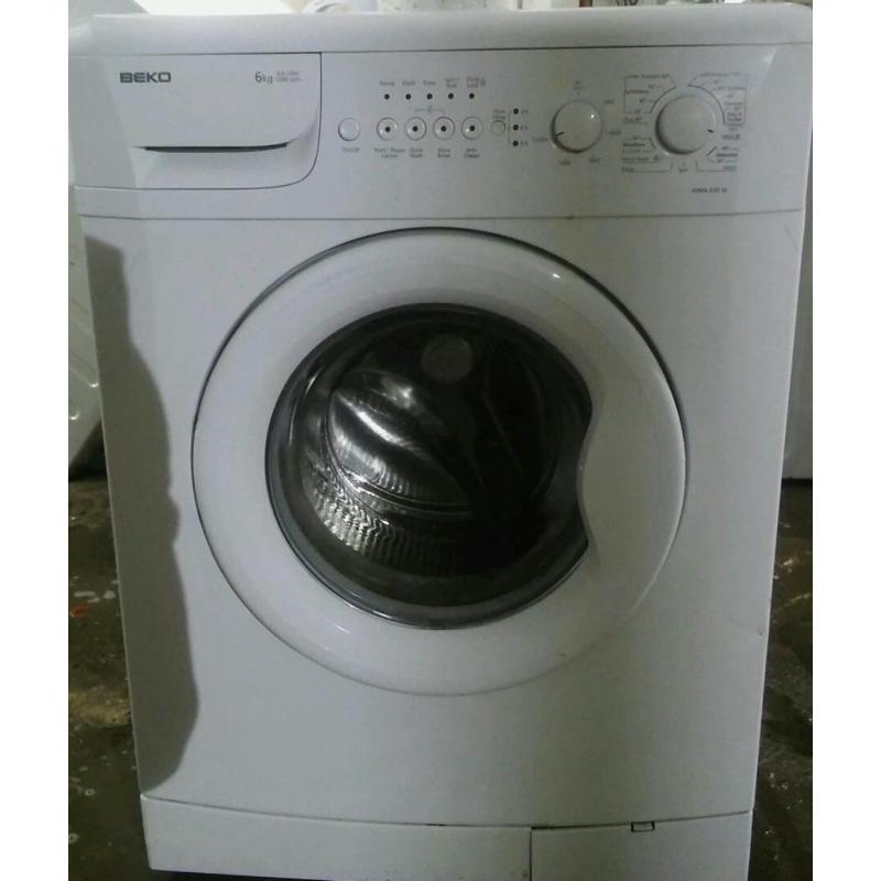 Beko 6kg 1300 spin washing machine 6 month warranty free delivery