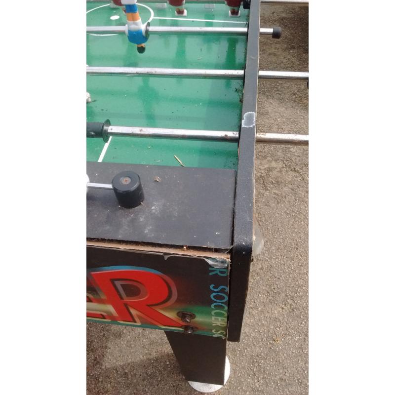 FOOTBALL TABLE. NO BALL.VIEWING LINCOLN ,CHERRY WILLINGHAM
