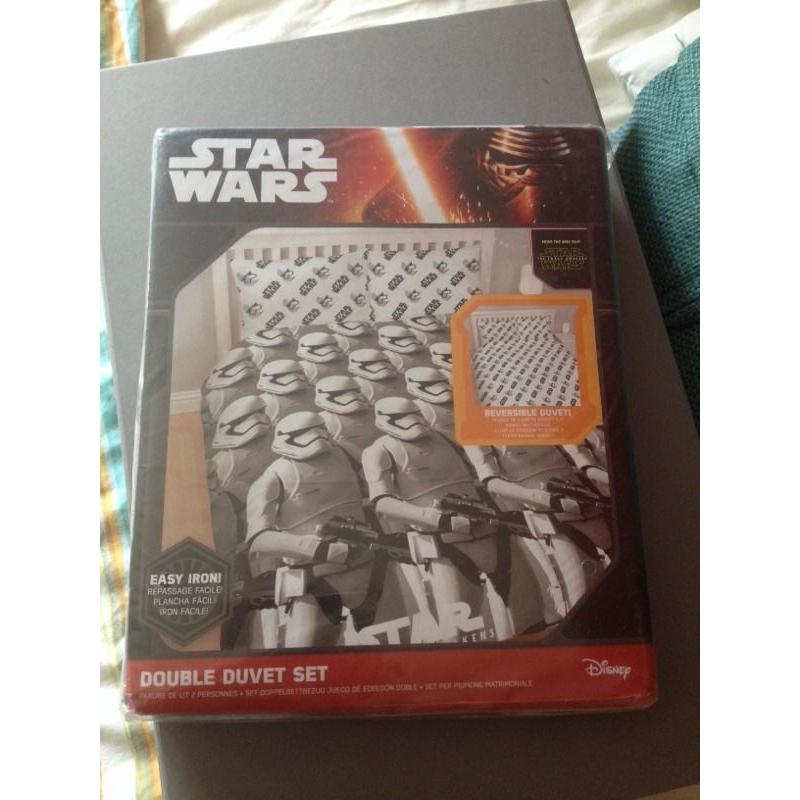 Star Wars double duvet set. New