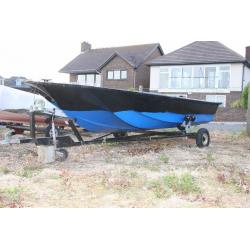 DORY13.5 FT FISHING BOAT with MERCURY outboard