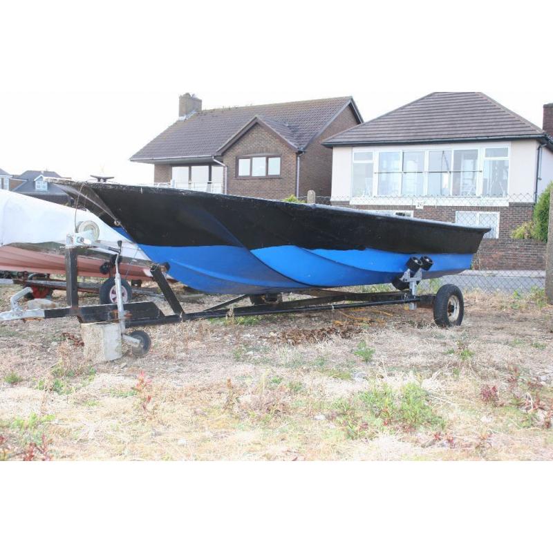 DORY13.5 FT FISHING BOAT with MERCURY outboard