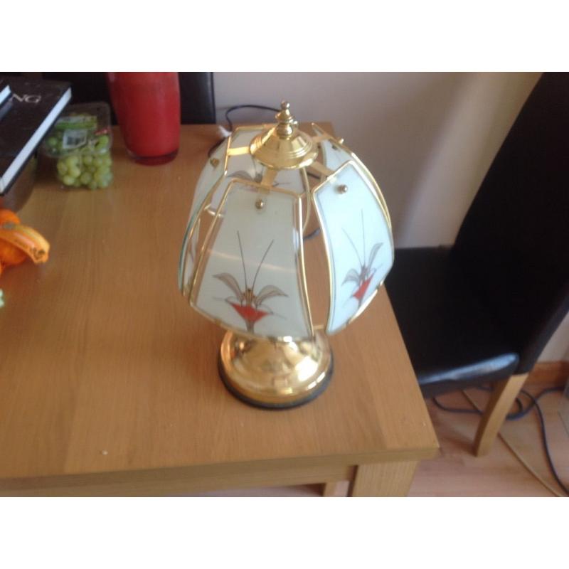 Table Lamp Glass/Metal Touch Type