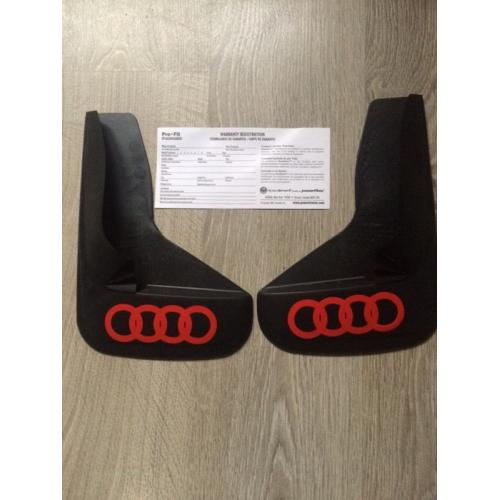 Audi A4 b6 mudguards LIFETIME GUARANTEE (red Audi badges