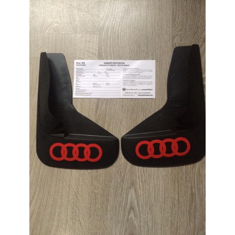Audi A4 b6 mudguards LIFETIME GUARANTEE (red Audi badges