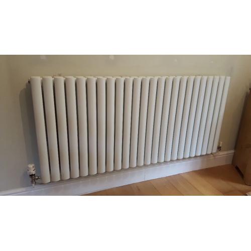 Milano Aruba-White Horizontal Designer Double Radiator 635mm (H) x 1411mm (W) x 78mm (D) NEW/UNUSED