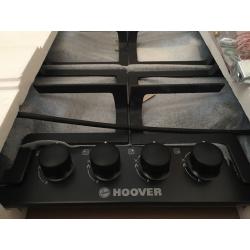 Brand New Hoover HGH64SCB 4 Burner Gas Hob in Black