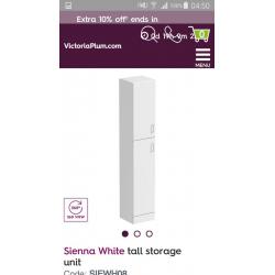 New victoria plum white gloss bathroom vanity set