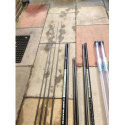 Leeda Slim 6M Carp Pole With 4 Top Kits and Extras