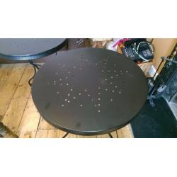 Black Metal Tables X 2 - Interior or Exterior Use