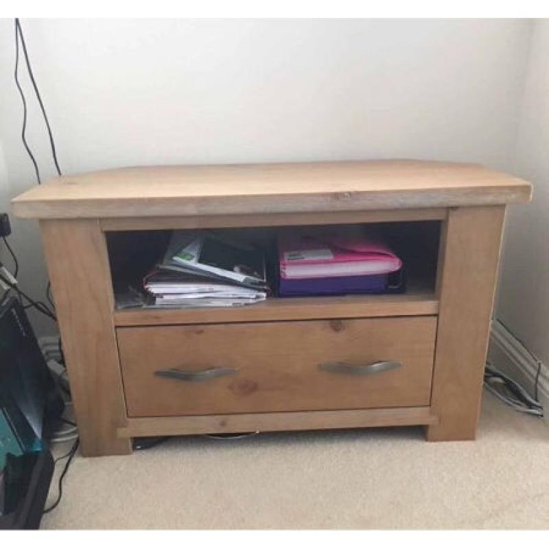 Next solid wood corner TV cabinet