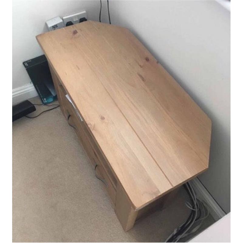 Next solid wood corner TV cabinet